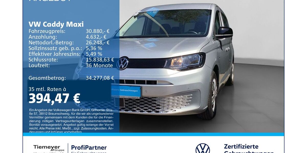 VW Caddy Maxi 20.170 km 30.370 &euro; Recklinghausen 45663