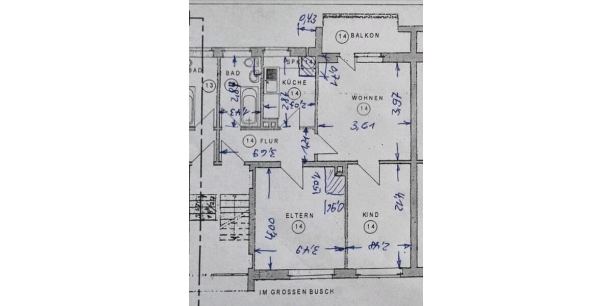 Hochparterre Bochum Bochum-Südwest - 3 Zimmer, 54 m&sup2;, 142.000&euro; | Angebot:24307620
