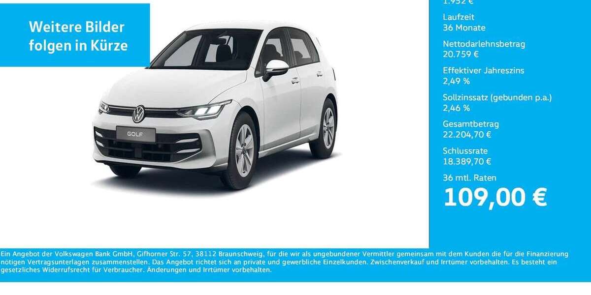 VW Golf 10.629 km 22.711 &euro; Bergkamen 59192