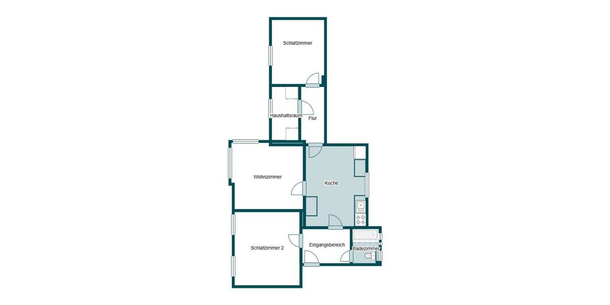 Etagenwohnung Hattingen Niederbonsfeld - 3 Zimmer, 83 m&sup2;, 149.000&euro; | Angebot:26418472