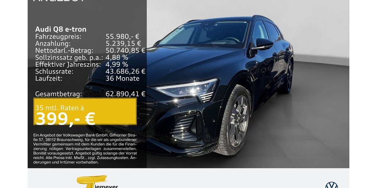 Audi Q8 e-tron 47.339 km 55.380 &euro; Recklinghausen 45663