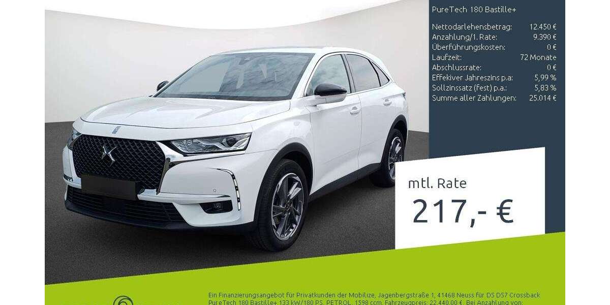 DS Automobiles DS 7 Crossback 30.466 km 20.880 &euro; Dortmund 44263