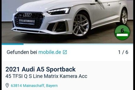 Audi A5 28.000 km 45.000 &euro; Witten 58452