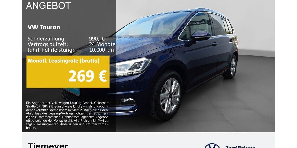 VW Touran 15.642 km 37.190 &euro; Bochum 44892