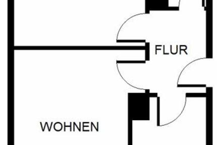 Wohnung Dortmund Eving - 2 Zimmer, 43 m&sup2;, 450&euro; | Angebot:24634732