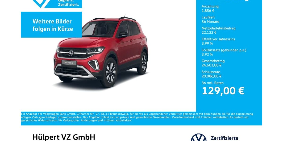 VW T-Cross 15.064 km 23.977 &euro; Dortmund 44379