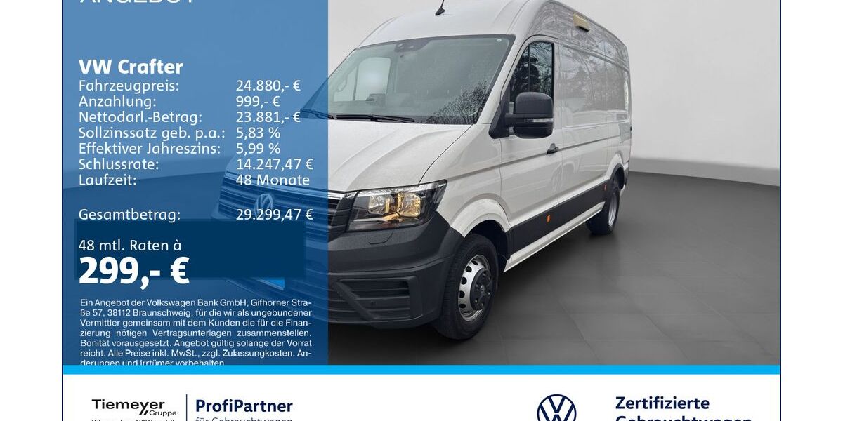 VW Crafter 30.430 km 22.940 &euro; Recklinghausen 45663