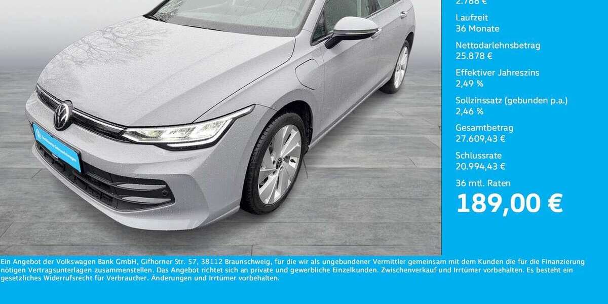 VW Golf 9.978 km 28.666 &euro; Dortmund 44141