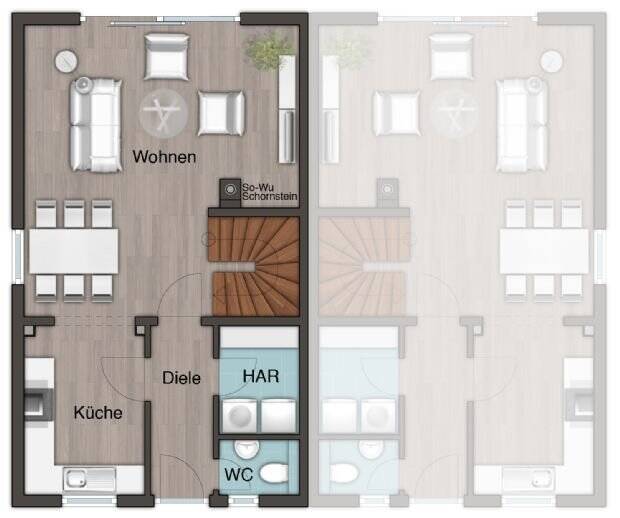 Doppelhaushälfte Dortmund Berghofen - 5 Zimmer, 140 m&sup2;, 509.000&euro; | Angebot:25678877