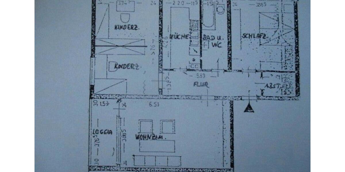 Etagenwohnung Bergkamen - 4 Zimmer, 91 m&sup2;, 129.000&euro; | Angebot:25901025