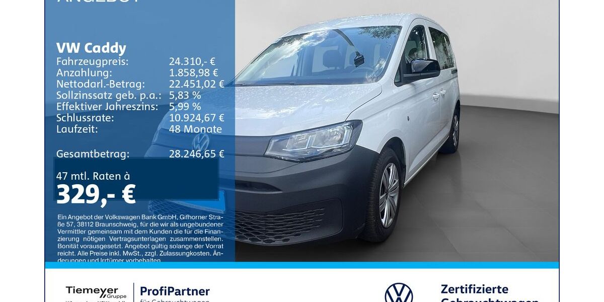 VW Caddy 15.558 km 24.310 &euro; Recklinghausen 45663