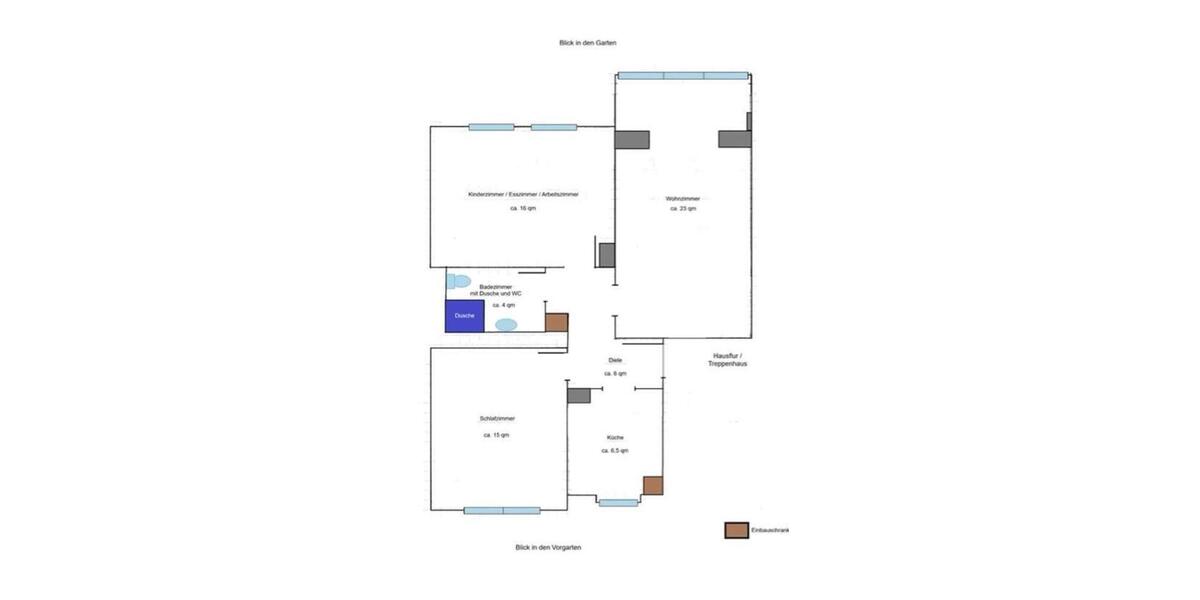 Etagenwohnung Bochum Bochum-Mitte - 3.5 Zimmer, 72 m&sup2;, 756&euro; | Angebot:26045536