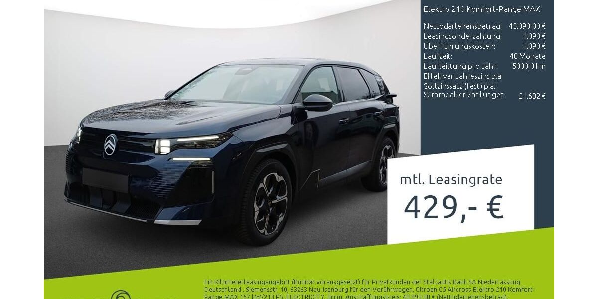 Citroen C5 Aircross 1.500 km 44.970 &euro; Dortmund 44263
