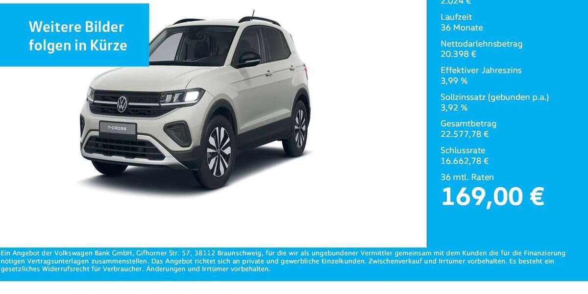 VW T-Cross 8.860 km 22.422 &euro; Dortmund 44141