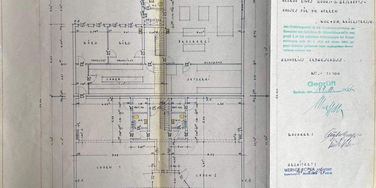 Gewerbeobjekt Bochum Innenstadt - 1.800&euro; | Angebot:25726807