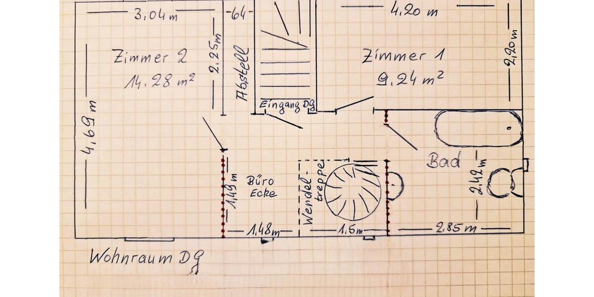 Maisonettenwohnung Essen Stadtkern - 2 Zimmer, 50 m&sup2;, 705&euro; | Angebot:26498556